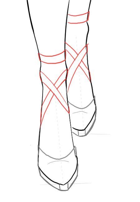 drawing shoes from the front|high heels front view drawing.